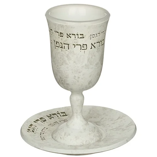 כוס קידוש פולימר - בורא פרי הגפן
