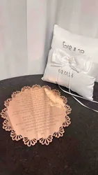 ברכת כלה עגולה עיטורים - רוז גולד