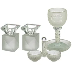 סט קריסטל חלבי