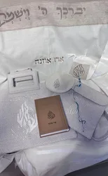 מארז מהודר - דמוי פשתן אפור